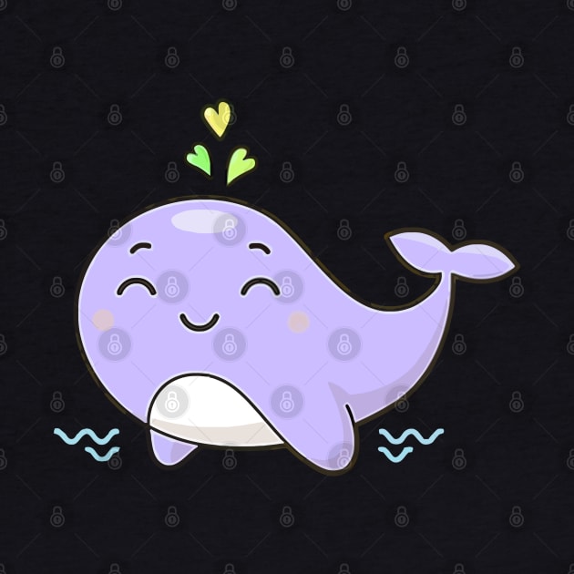 Cute Kawaii Whale by wirahasa